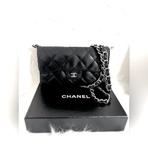 Chanel CC Flap Lambskin Wallet on Chain with COA
